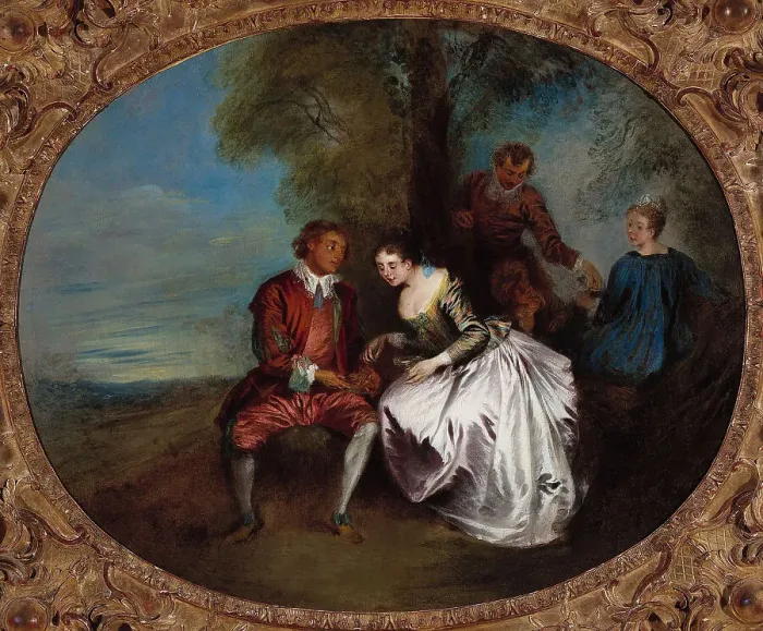Framed Print : Le Dénicheur de moineaux. Creator: Jean-Baptiste Pater Framed Print : Le Dénicheur de moineaux. Creator: Jean-Baptiste Pater