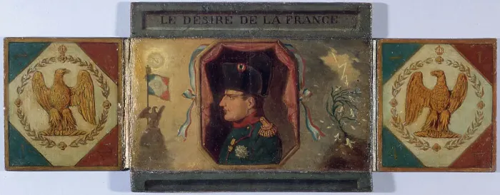 Framed Print : Le Desire of France. Portrait of Louis XVIII and hidden portrait of Napoleon, c1815. Creator: Unknown Framed Print : Le Desire of France. Portrait of Louis XVIII and hidden portrait of Napoleon, c1815. Creator: Unknown