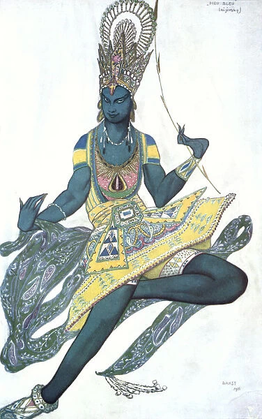 Le Dieu Bleu ( The Blue God ), ballet costume design, 1911. Artist: Leon Bakst