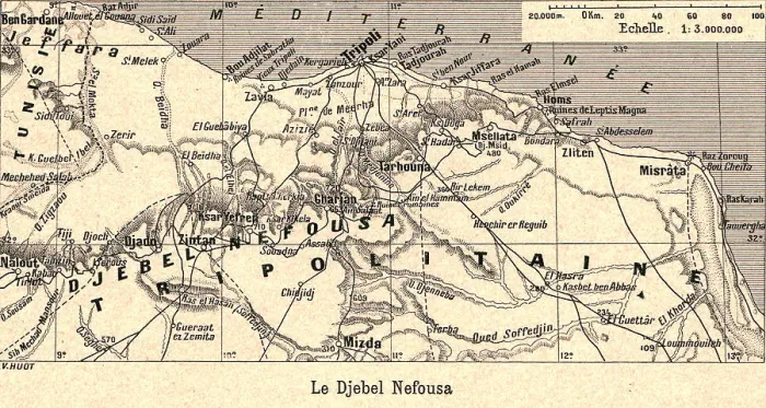 Framed Print : Le Djebel Nefousa; Le Nord-Est Africain, 1914. Creator: Unknown Framed Print : Le Djebel Nefousa; Le Nord-Est Africain, 1914. Creator: Unknown