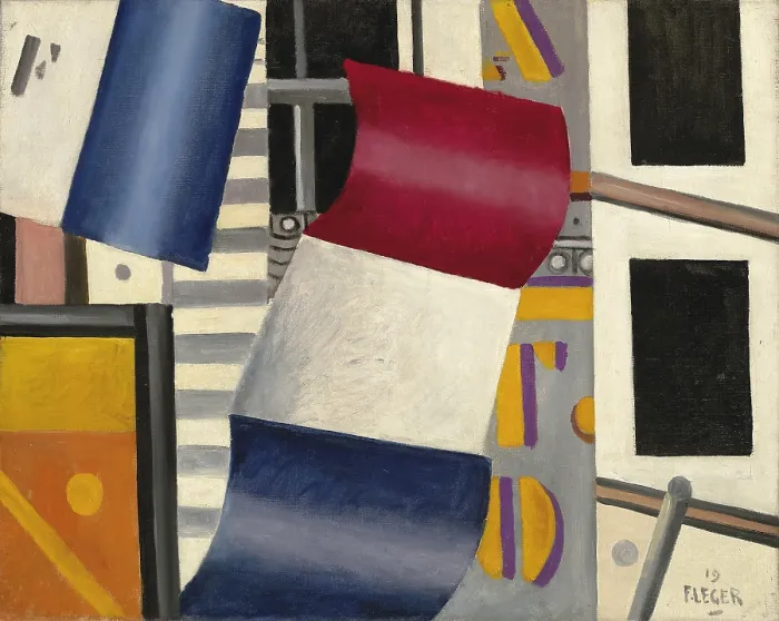 Framed Print : Le drapeau, 1919. Creator: Fernand Leger Framed Print : Le drapeau, 1919. Creator: Fernand Leger