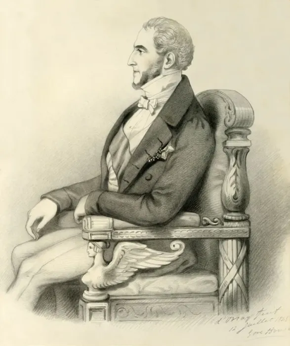 Framed Print : Le Duc de Gramont, 1845. Creator: Alfred d Orsay Framed Print : Le Duc de Gramont, 1845. Creator: Alfred d Orsay