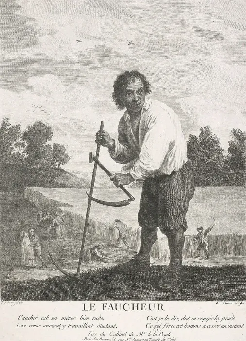 Framed Print : Le Faucheur (The reaper), 1749-1797. Creator: Jean-Charles Levasseur Framed Print : Le Faucheur (The reaper), 1749-1797. Creator: Jean-Charles Levasseur