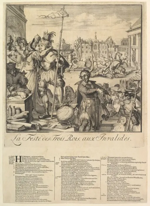 Framed Print : Le Feste des Trois Rois. n. d. Creator: Romeyn de Hooghe Framed Print : Le Feste des Trois Rois. n. d. Creator: Romeyn de Hooghe