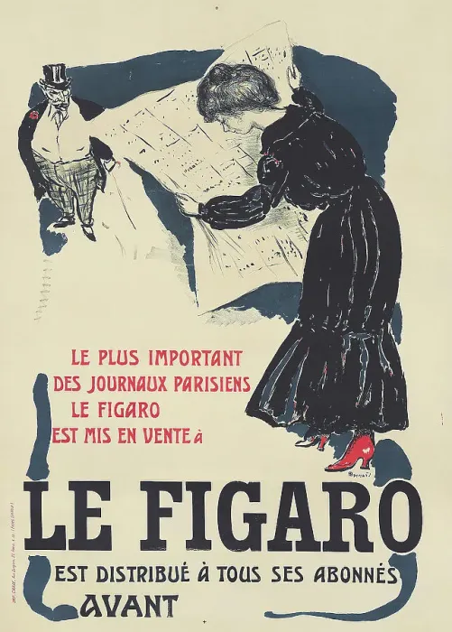 Framed Print : Le Figaro, 1903. Creator: Bonnard, Pierre (1867-1947) Framed Print : Le Figaro, 1903. Creator: Bonnard, Pierre (1867-1947)