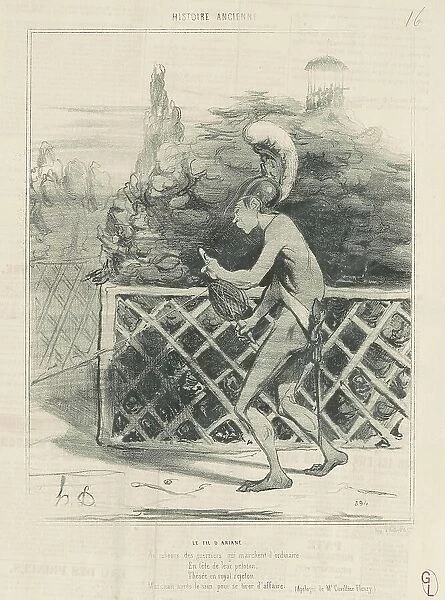 Le fil d'Ariane, 19th century. Creator: Honore Daumier