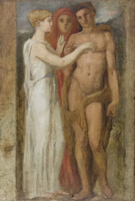 Framed Print : Le Fil d'Ariane, c.1889. Creator: Henry Cros