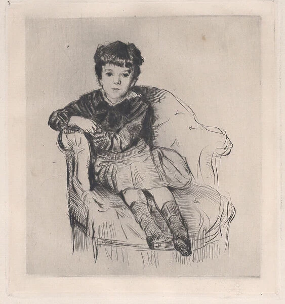 Le fils de Ludovic Halevy, 1879. Creator: Marcellin-Gilbert Desboutin