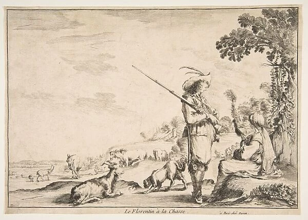 Le Florentin ala chasse, ca. 1654. Creator: Stefano della Bella