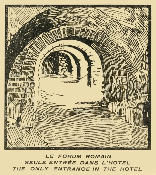 Framed Print : Le Forum Romain Seule Entree Dans L Hotel - Roman Forum Entrance from the Hotel, c1920s Framed Print : Le Forum Romain Seule Entree Dans L Hotel - Roman Forum Entrance from the Hotel, c1920s