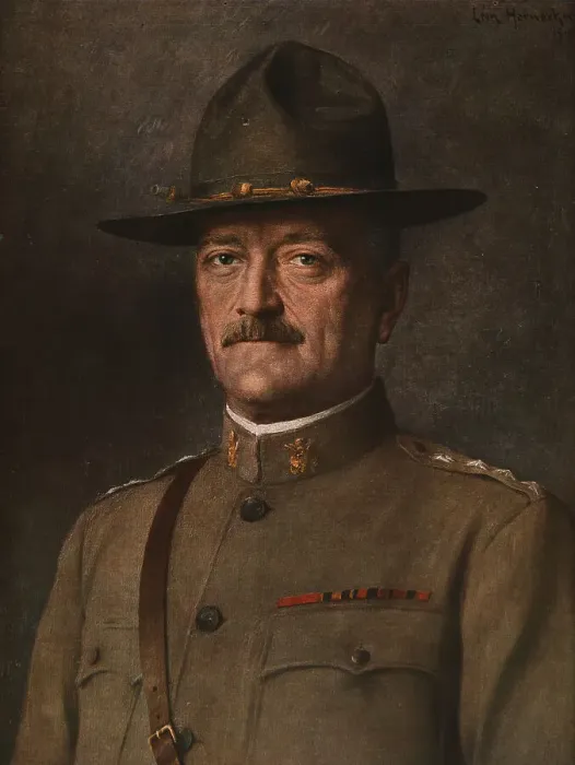 Framed Print : Le General Pershing, 1918. Creator: Leon Hornecker Framed Print : Le General Pershing, 1918. Creator: Leon Hornecker