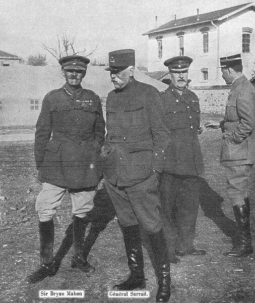 'Le general Sarrail, commandant en chef, et le general anglais Mahon. 1916. Creator: Hubert Jacques