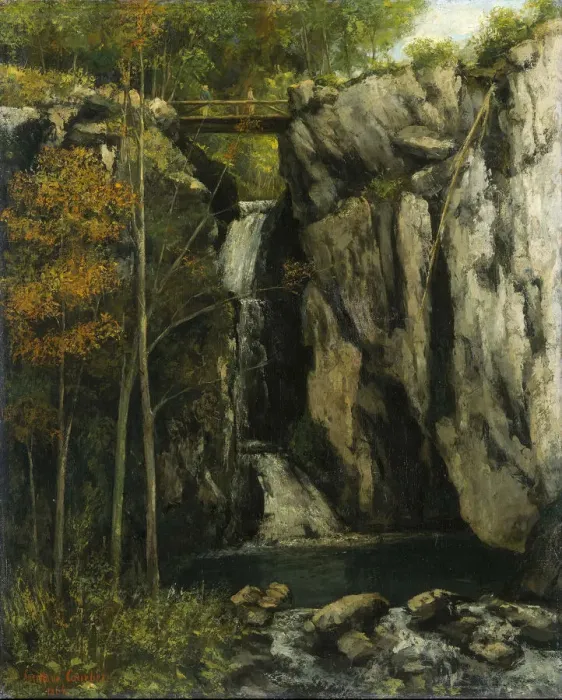 Framed Print : Le Gour de Conche, 1864 Framed Print : Le Gour de Conche, 1864