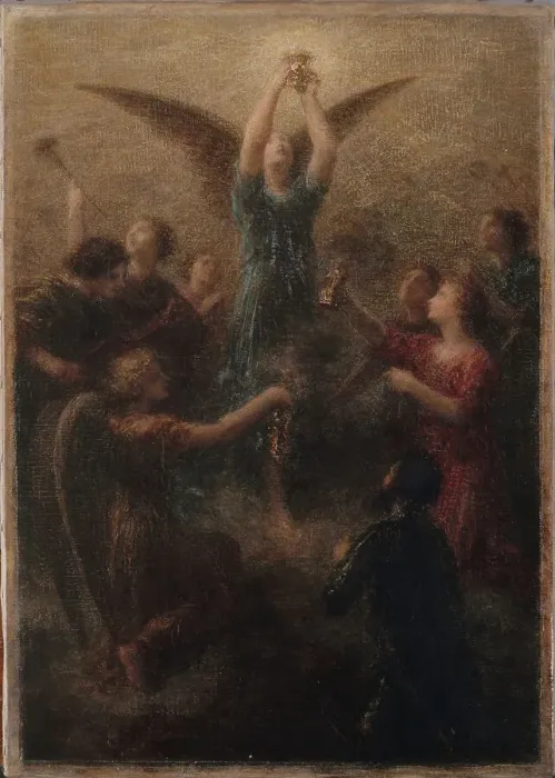 Framed Print : Le Graal. Prélude de Lohengrin, 1902. Creator: Fantin-Latour, Henri (1836-1904) Framed Print : Le Graal. Prélude de Lohengrin, 1902. Creator: Fantin-Latour, Henri (1836-1904)