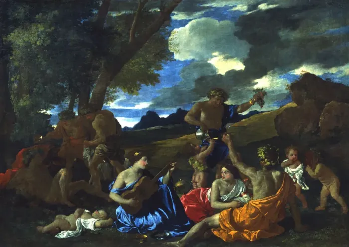 Framed Print : Le Grand Bacchanal, 1627-1628 Artist: Nicolas Poussin Framed Print : Le Grand Bacchanal, 1627-1628 Artist: Nicolas Poussin