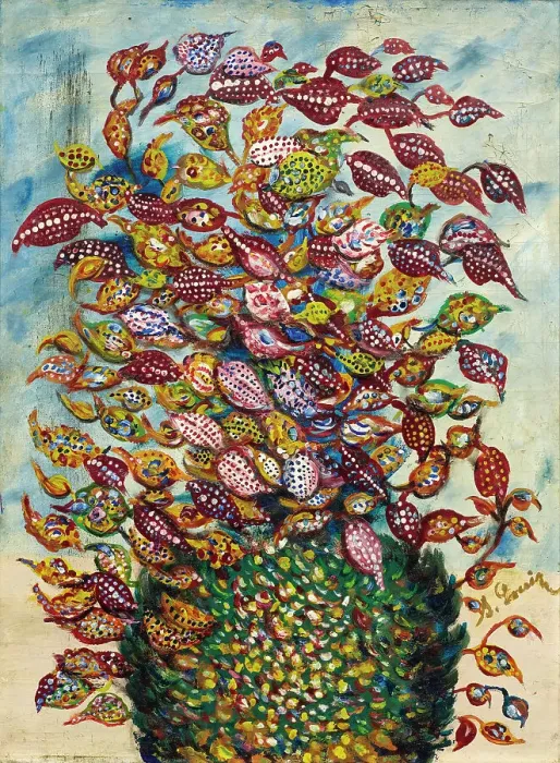 Framed Print : Le grand bouquet, 1927-1930. Creator: Louis (Séraphine de Senlis); Séraphine (1864-1942) Framed Print : Le grand bouquet, 1927-1930. Creator: Louis (Séraphine de Senlis); Séraphine (1864-1942)