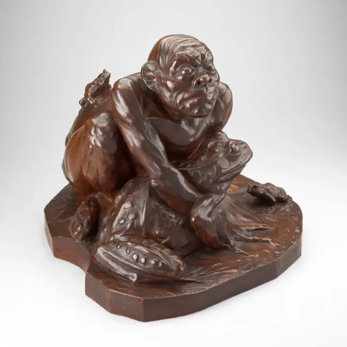 Framed Print : Le Grenouillard (Frog-Man), 1892. Creator: Jean-Joseph Carries Framed Print : Le Grenouillard (Frog-Man), 1892. Creator: Jean-Joseph Carries
