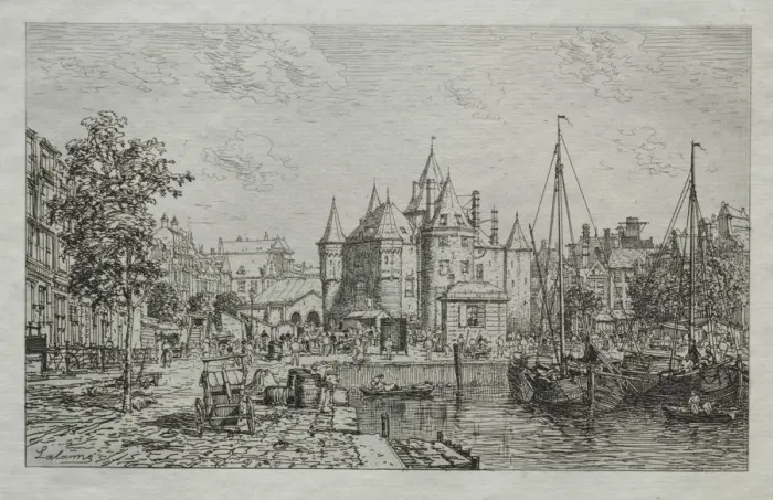 Framed Print : Le Haag a Amsterdam. Creator: Maxime Lalanne (French, 1827-1886) Framed Print : Le Haag a Amsterdam. Creator: Maxime Lalanne (French, 1827-1886)