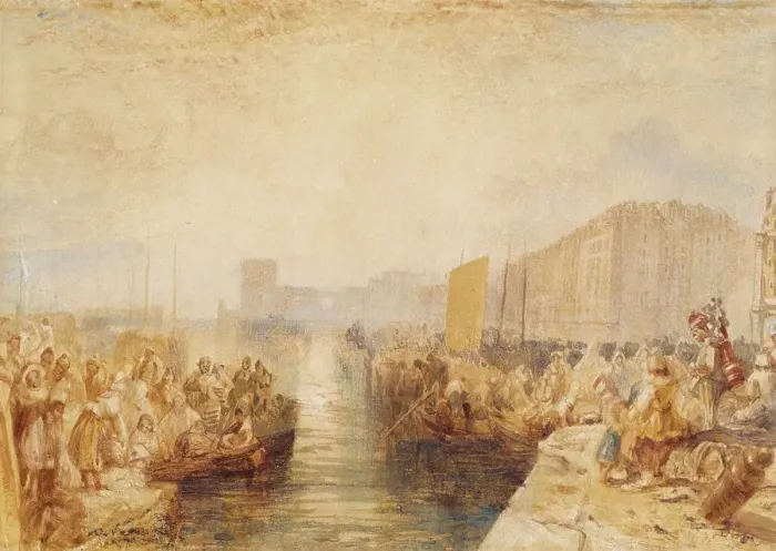 Framed Print : Le Havre: Sunset, about 1827. Creator: JMW Turner Framed Print : Le Havre: Sunset, about 1827. Creator: JMW Turner