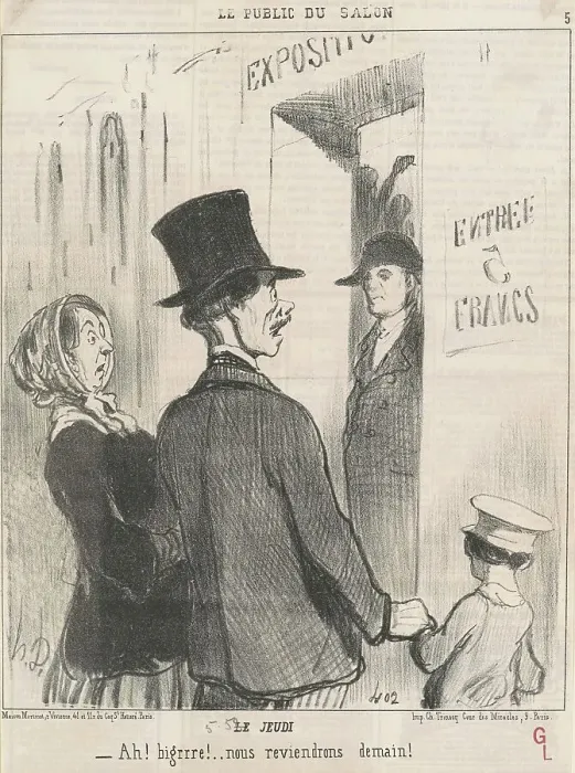Framed Print : Le jeudi, 19th century. Creator: Honore Daumier Framed Print : Le jeudi, 19th century. Creator: Honore Daumier
