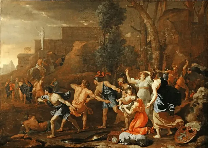Framed Print : Le jeune Pyrrhus sauvé (The saving of the young Pyrrhos), 1634. Creator: Poussin, Nicolas (1594-1665) Framed Print : Le jeune Pyrrhus sauvé (The saving of the young Pyrrhos), 1634. Creator: Poussin, Nicolas (1594-1665)