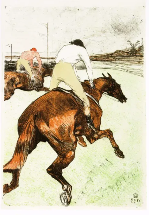 Framed Print : Le Jockey, 1899. Artist: Toulouse-Lautrec, Henri, de (1864-1901) Framed Print : Le Jockey, 1899. Artist: Toulouse-Lautrec, Henri, de (1864-1901)