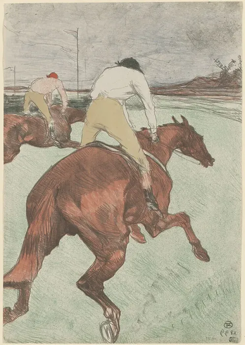 Framed Print : Le Jockey, 1899. Creator: Toulouse-Lautrec, Henri, de (1864-1901) Framed Print : Le Jockey, 1899. Creator: Toulouse-Lautrec, Henri, de (1864-1901)