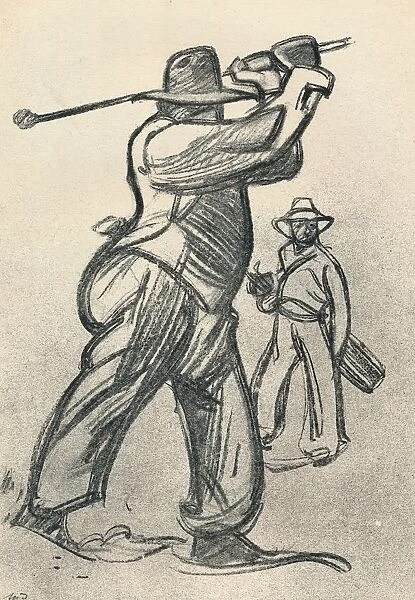 Le Joueur De Golf, c1920, (1923). Artist: Maxime Dethomas