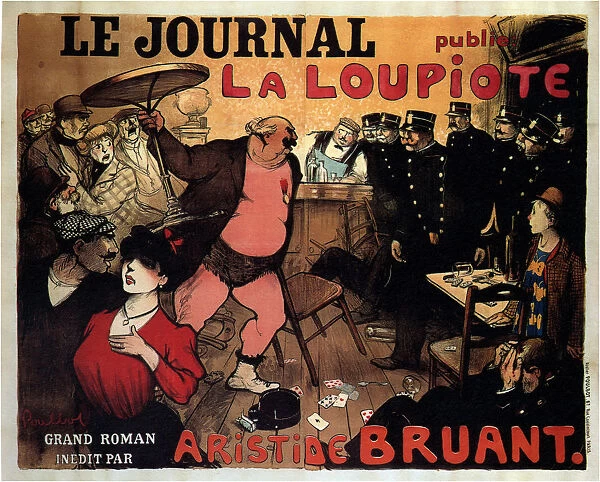 Le Journal publie La Loupiote, Grand roman par Aristide Bruant, 1908. Artist: Poulbot