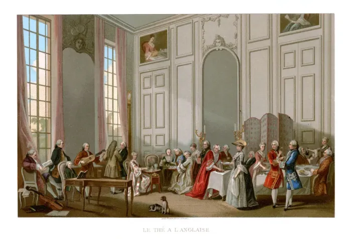 Framed Print : Le the a L Anglaise, (1885). Artist: Picard