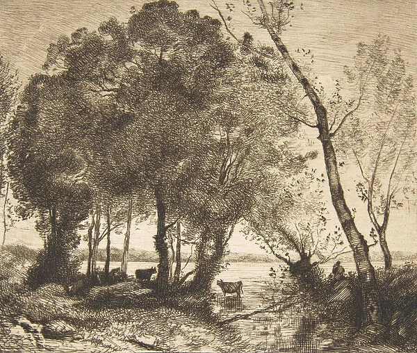 Le Lac, 1861. Creator: Felix Bracquemond