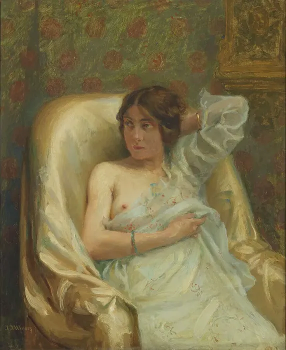 Framed Print : Le lever du matin, c.1926. Creator: Jean Joseph Weerts Framed Print : Le lever du matin, c.1926. Creator: Jean Joseph Weerts