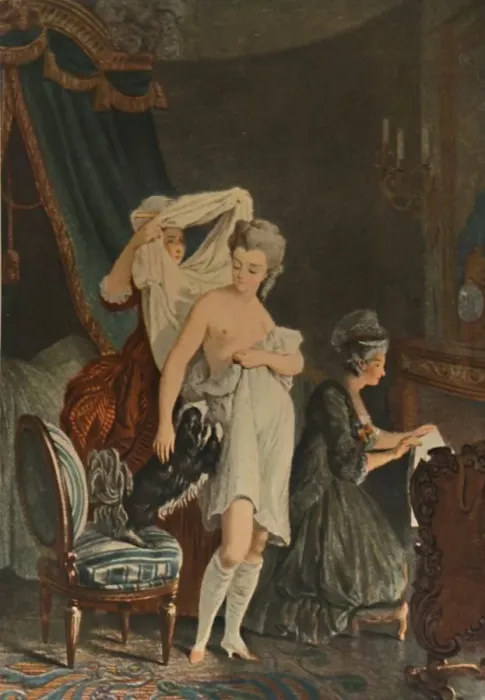 Framed Print : Le Lever, (Getting up), c1770-1810, (1913). Artist: Nicolas-Francois Regnault Framed Print : Le Lever, (Getting up), c1770-1810, (1913). Artist: Nicolas-Francois Regnault