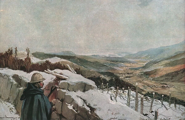 'Le Linge. Au rond, la vallee du Rhin; La Vallee de Munster, 1916 (1924). Creator: Francois Flameng