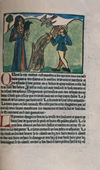 Framed Print : Le Livre du Roy Modus, 1486 (1947) Framed Print : Le Livre du Roy Modus, 1486 (1947)