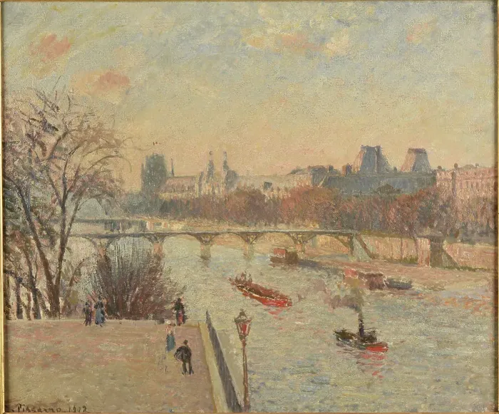 Framed Print : Le Louvre, 1902. Creator: Pissarro, Camille (1830-1903) Framed Print : Le Louvre, 1902. Creator: Pissarro, Camille (1830-1903)