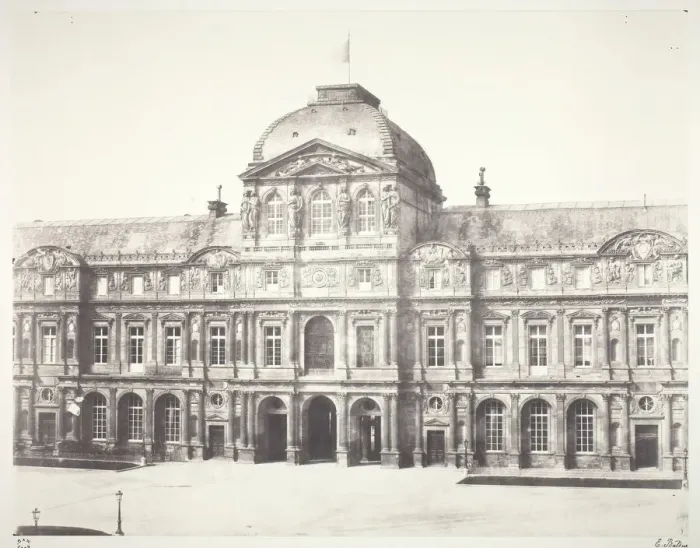Framed Print : Le Louvre: Pavillon de l horloge, 1855 / 60, printed 1978. Creator: Edouard Baldus Framed Print : Le Louvre: Pavillon de l horloge, 1855 / 60, printed 1978. Creator: Edouard Baldus