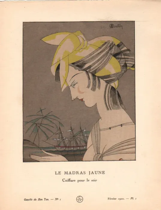 Framed Print : Le Madras jaune, 1920 Framed Print : Le Madras jaune, 1920