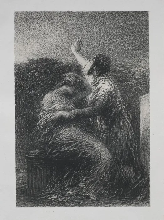 Framed Print : Le mage Baltajar et Fatime, 1891. Creator: Henri Fantin-Latour (French, 1836-1904) Framed Print : Le mage Baltajar et Fatime, 1891. Creator: Henri Fantin-Latour (French, 1836-1904)