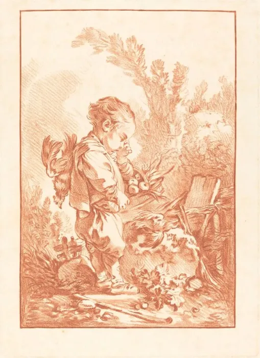 Framed Print : Le Maraudeur (The Thief), c. 1769. Creator: Gilles Demarteau Framed Print : Le Maraudeur (The Thief), c. 1769. Creator: Gilles Demarteau