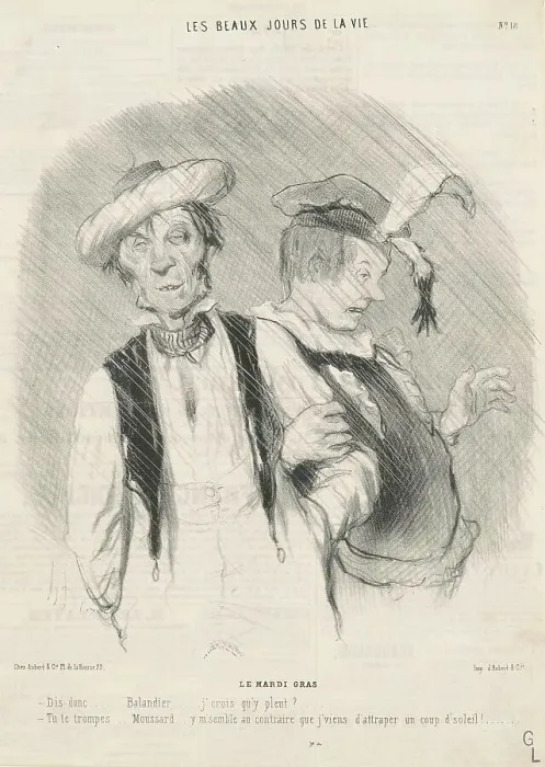 Framed Print : Le Mardi Gras, 19th century. Creator: Honore Daumier Framed Print : Le Mardi Gras, 19th century. Creator: Honore Daumier