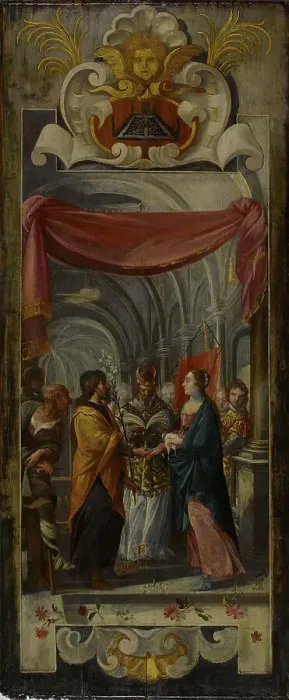 Framed Print : Le Mariage de la Vierge, between 1632 and 1634. Creator: Jean de Saint-Igny Framed Print : Le Mariage de la Vierge, between 1632 and 1634. Creator: Jean de Saint-Igny