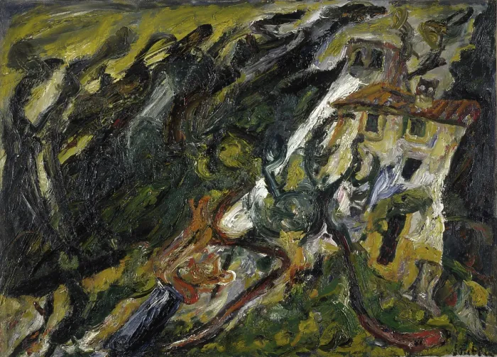 Framed Print : Le Mas Passe-Temps, Ceret, 1920-1921. Creator: Soutine, Chaim (1893-1943) Framed Print : Le Mas Passe-Temps, Ceret, 1920-1921. Creator: Soutine, Chaim (1893-1943)