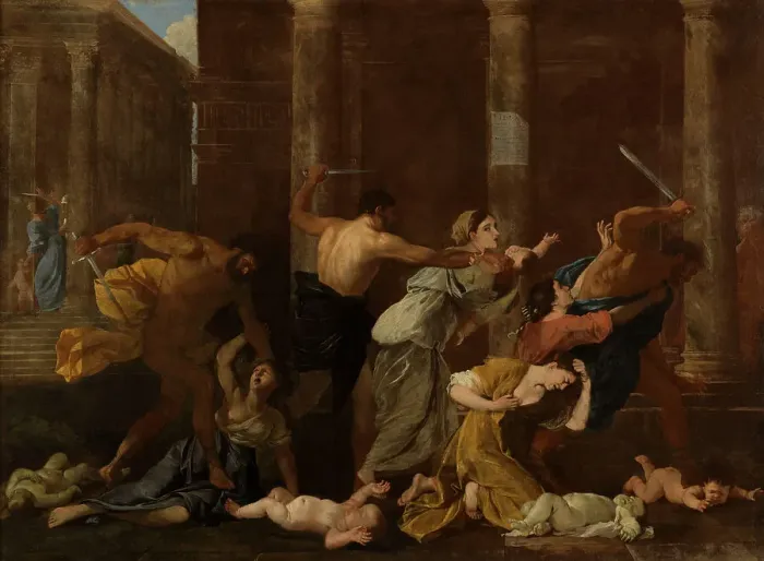 Framed Print : Le Massacre des Innocents, between 1626 and 1627. Creator: Nicolas Poussin Framed Print : Le Massacre des Innocents, between 1626 and 1627. Creator: Nicolas Poussin