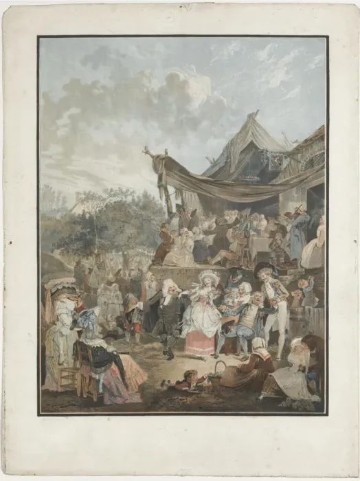 Framed Print : Le Menuet de la mariee (The Brides Minuet), 1786. Artist: Debucourt, Philibert-Louis (1755-1832) Framed Print : Le Menuet de la mariee (The Brides Minuet), 1786. Artist: Debucourt, Philibert-Louis (1755-1832)