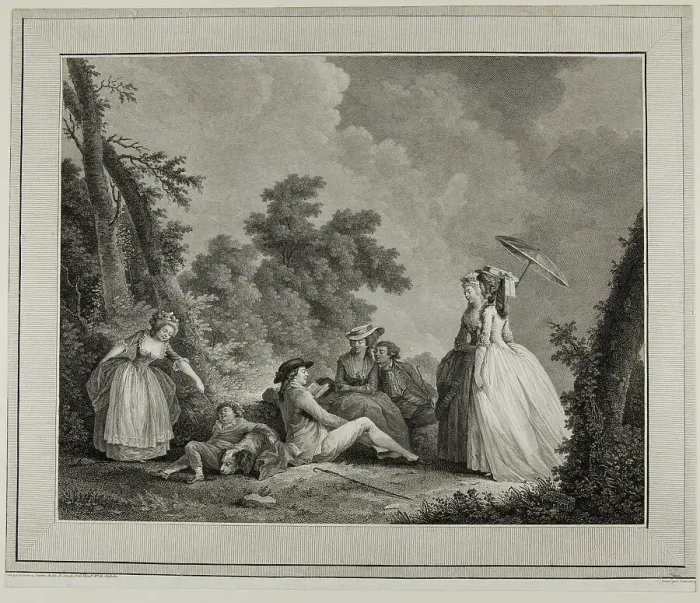 Framed Print : Le mercure de France, c. 1780. Creator: Heinrich Guttenberg Framed Print : Le mercure de France, c. 1780. Creator: Heinrich Guttenberg