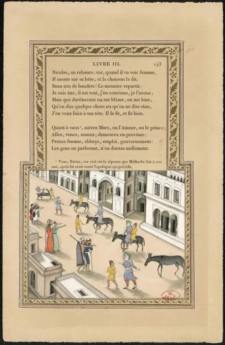 Framed Print : Le Meunier son fils et l Ane (The miller, his son and the donkey), 1837-1839. Creator Framed Print : Le Meunier son fils et l Ane (The miller, his son and the donkey), 1837-1839. Creator