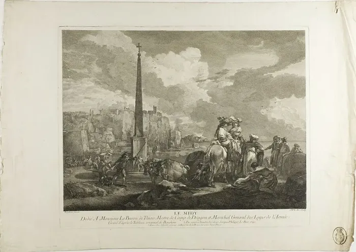 Framed Print : Le Midy, 1742. Creator: Jacques Philippe Le Bas
