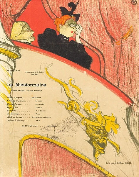 Le Missionnaire, 1894. Creator: Henri de Toulouse-Lautrec