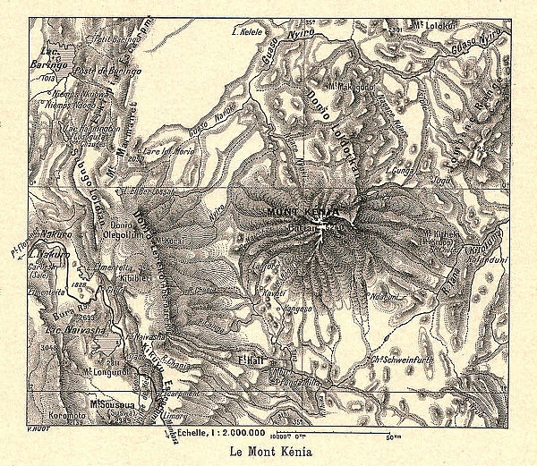 'Le Mont Kenia; Le Nord-Est Africain, 1914. Creator: Unknown